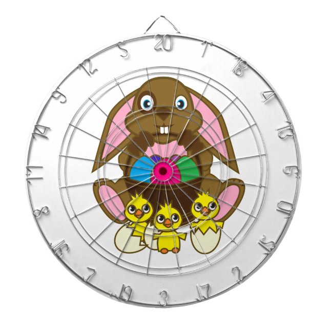 Easter Eggs Bunny Dartboard (Front)