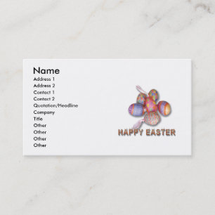 Easter Eggs business card