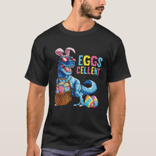Easter Eggs Cellent Dinosaur Bunny rex Boys Girls  T-Shirt