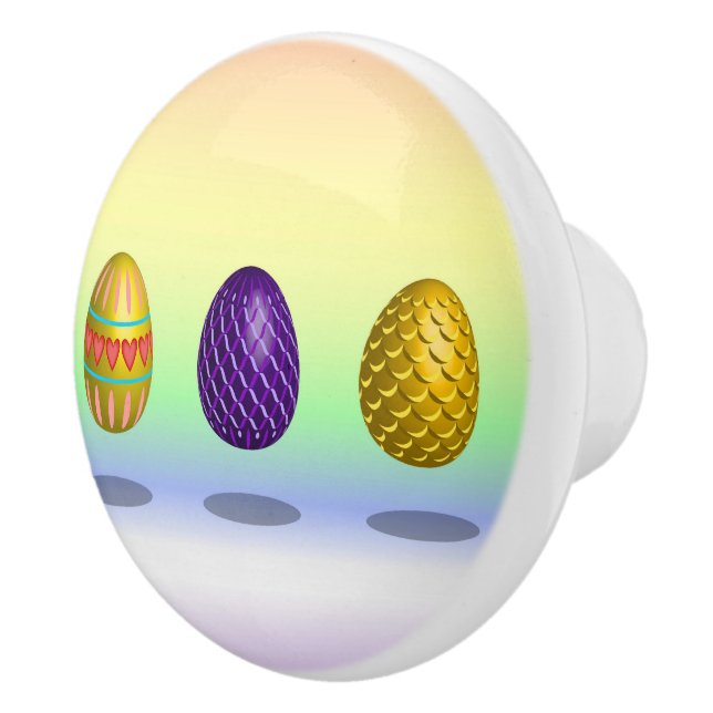 Easter Eggs Ceramic Knob (Right)