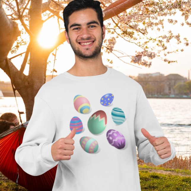 Easter Eggs Colourful Decorated Easter Egg Hunt Fu T-Shirt (Creator Uploaded)