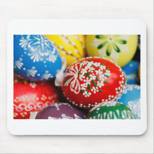 Easter Eggs Colourful Holiday Pattern Spring Art Mouse Pad