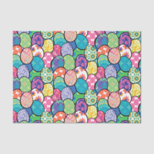 Easter Eggs Colourful Patterns Tissue Paper