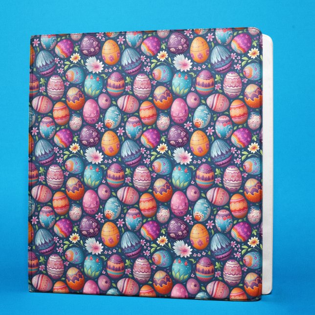 Easter Eggs Colourful Spring Binder (Creator Uploaded)
