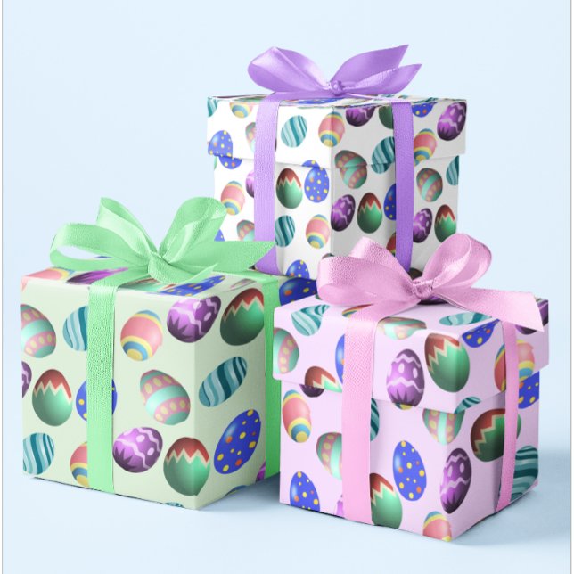 Easter Eggs, Colouring Eggs, Spring, Easter Party, Wrapping Paper Sheet (Creator Uploaded)