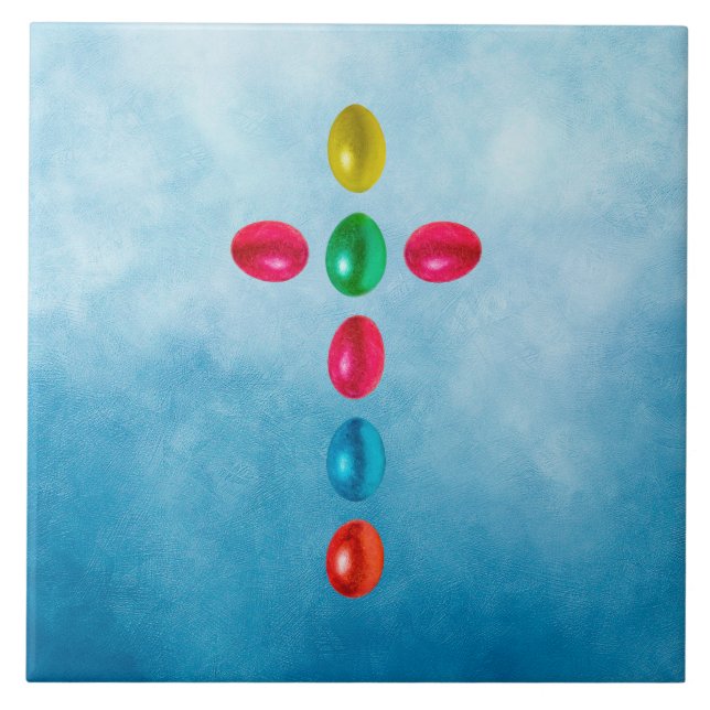 Easter eggs cross tile (Front)