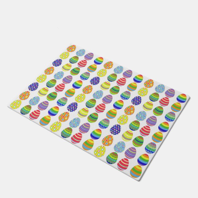 Easter eggs doormat (Angled)
