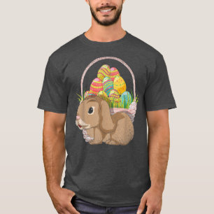 Easter Eggs Easter Basket Easter Holiday Rabbit Ha T-Shirt