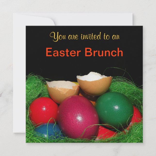 Easter eggs Easter Party Invitation Card (Front)