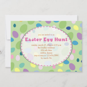 Easter Eggs - Easter Party Invitations
