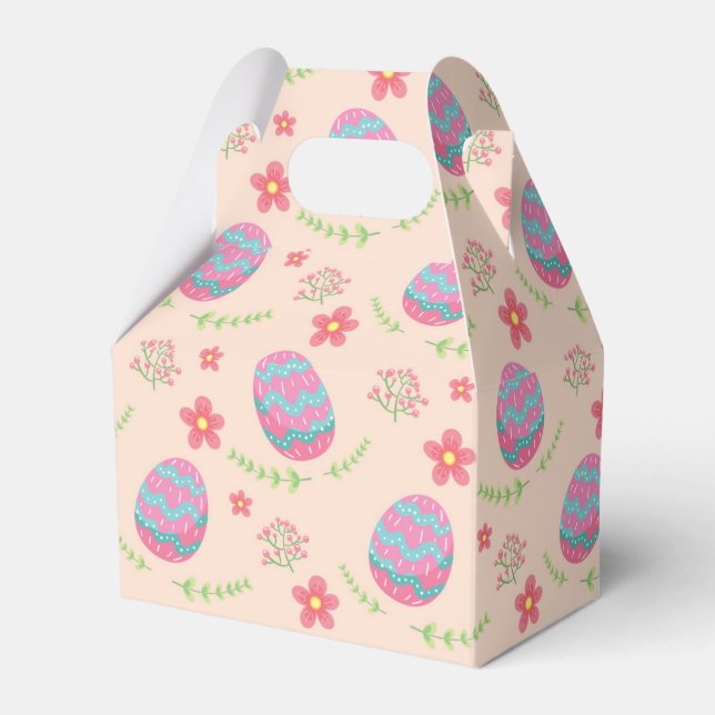Easter Eggs Favor Box (Front Side)