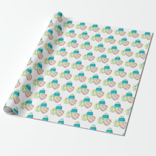 Easter Eggs Fun Colourful pattern Easter  Wrapping Paper