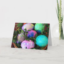 Easter Eggs Greeting Card