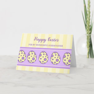 Easter Eggs Happy Easter Goddaughter Holiday Card