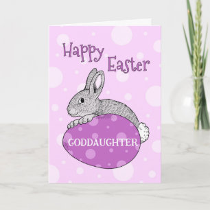Easter Eggs Happy Easter Goddaughter Holiday Card