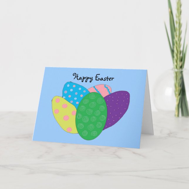 Easter Eggs Holiday Card (Front)