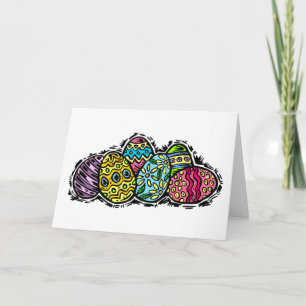 Easter Eggs Holiday Card