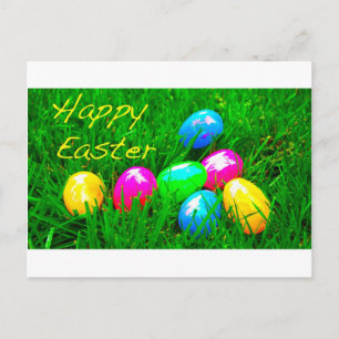 Easter Eggs Holiday Postcard