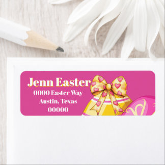 Easter Eggs in Pink and Yellow