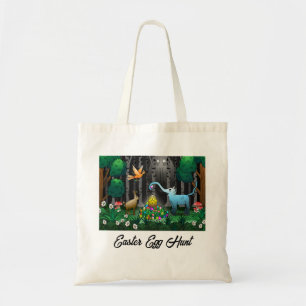 Easter Eggs in The Magical Forest Tote Bag