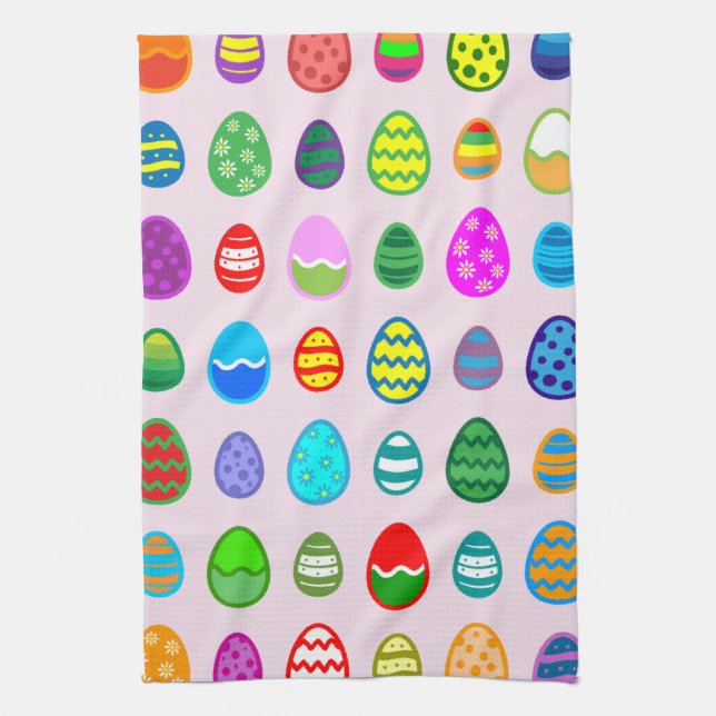Easter Eggs Kitchen Towel (Vertical)