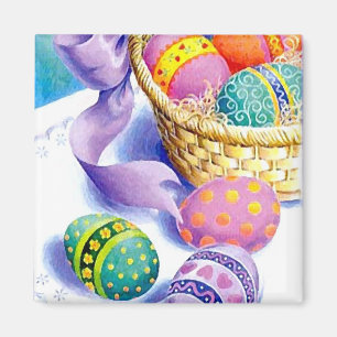 Easter eggs magnet