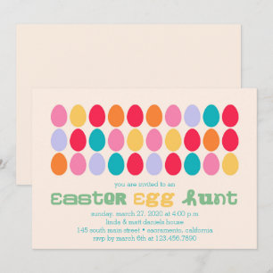 Easter Eggs Party Invitation