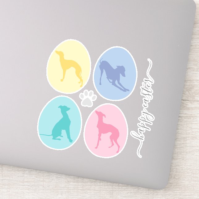 Easter eggs Pastel Italian Greyhound Dog Lover Set (Detail)