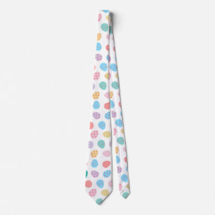 Easter Eggs Pattern Cute Colourful Holiday Tie