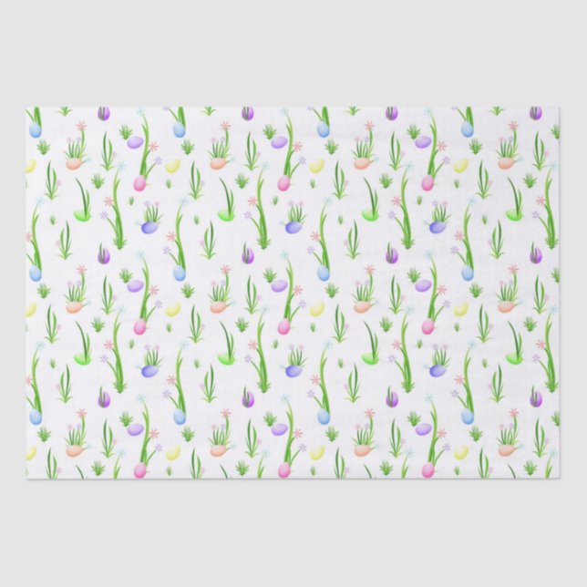 Easter eggs pattern tissue paper (Front)