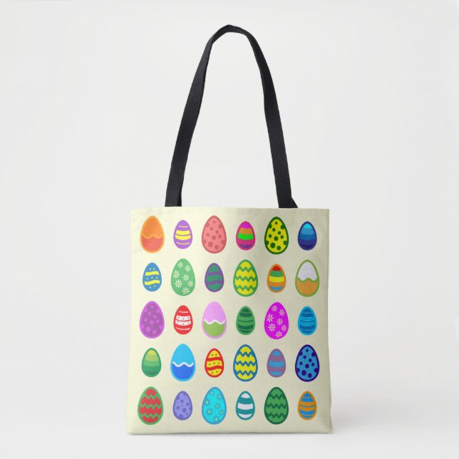 Easter Eggs Pattern Tote Bag (Front)