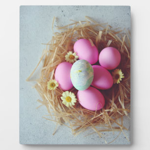 easter eggs plaque