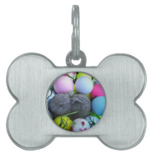 Easter Eggs, Rabbit Golf Balls Pet Tag