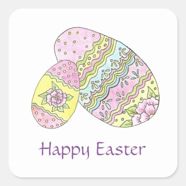 Easter Eggs Sticker (Front)