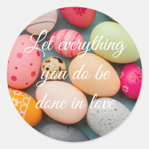 Easter eggs stickers