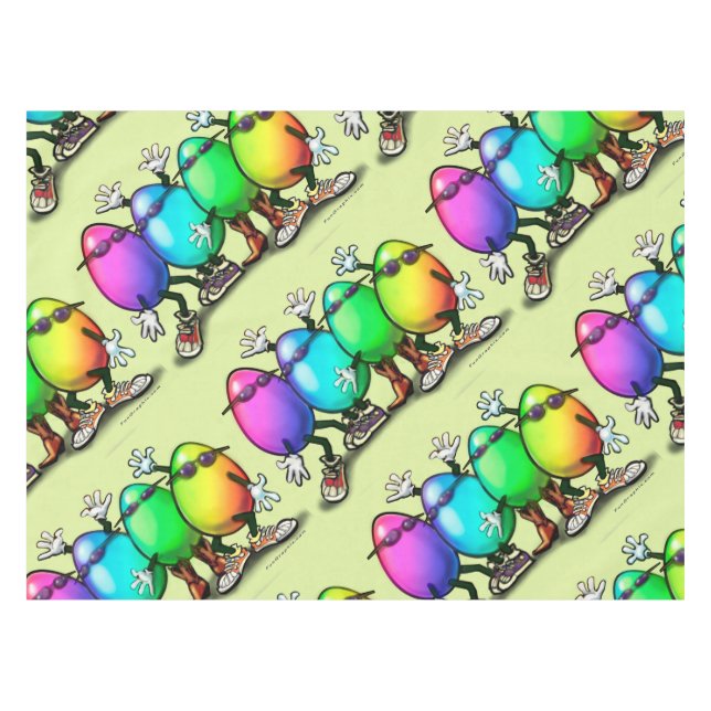 Easter Eggs Tablecloth (Front (Horizontal))