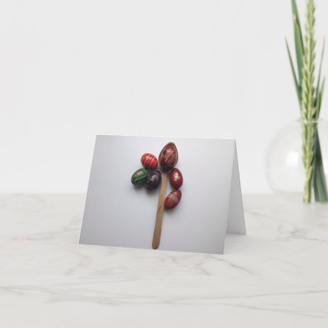 Easter eggs thank you card (Front)