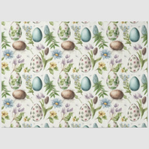 Easter eggs vintage nostalgic pattern No5 Tissue Paper