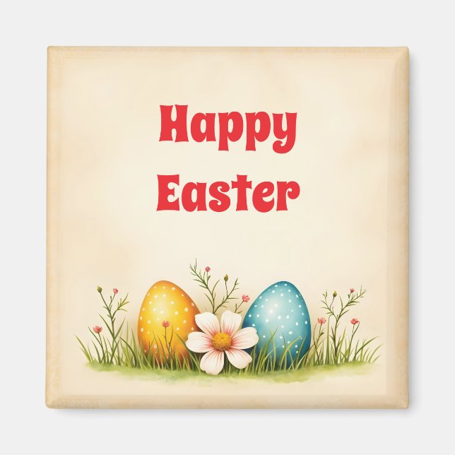 Easter Eggs Vintage Popular Collection Magnet (Front)