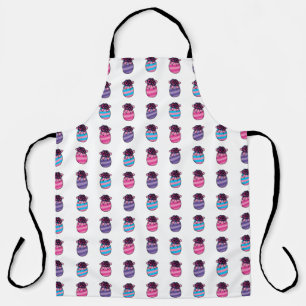 Easter Eggs with Flowers and Ribbon Apron
