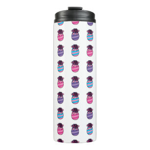 Easter Eggs with Flowers and Ribbon Thermal Tumbler
