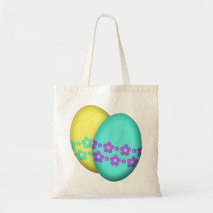 Easter Eggs With Flowers Tote Bag