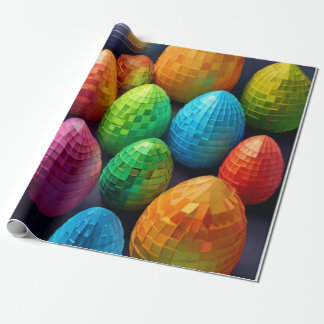 Easter eggs wrapping paper