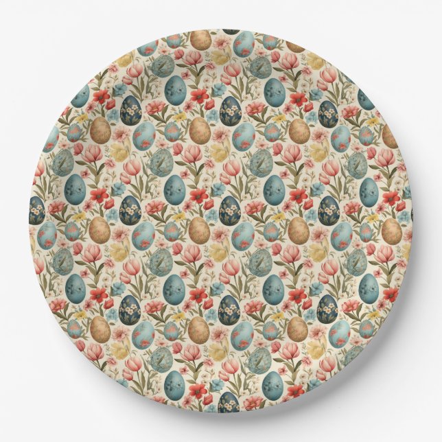 Easter Elegance  Paper Plate (Front)