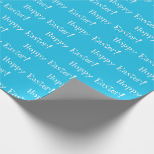 Easter Elegant Blue Holiday Wrapping Paper