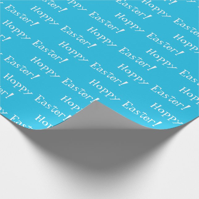Easter Elegant Blue Holiday Wrapping Paper (Corner)