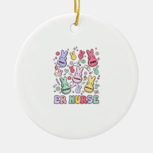 Easter ER Emergency Department Nurse Practitioner  Ceramic Ornament