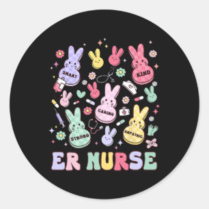 Easter Er Emergency Department Nurse Practitioner Classic Round Sticker