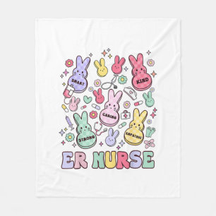 Easter ER Emergency Department Nurse Practitioner  Fleece Blanket