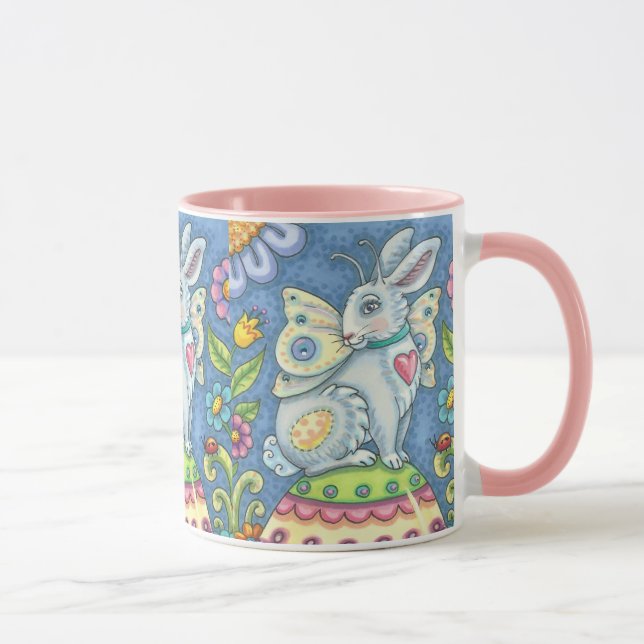 EASTER FAIRY, RABBIT MUG Combo Pink *Customize (Right)